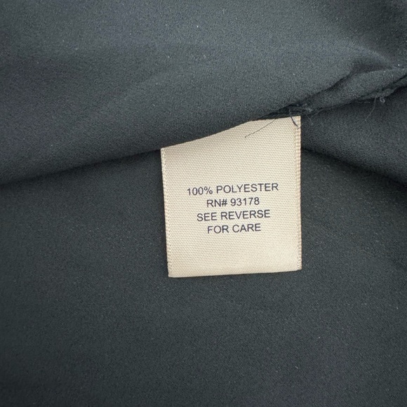 Philosophy‎ Women’s Size Large Sheer Black Contemporary Flare Sleeve Blouse - Picture 6 of 7